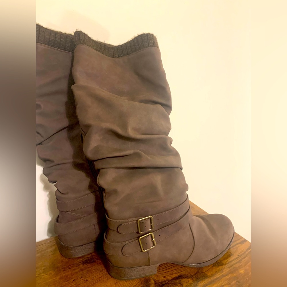 Dark Brown Winter Boots